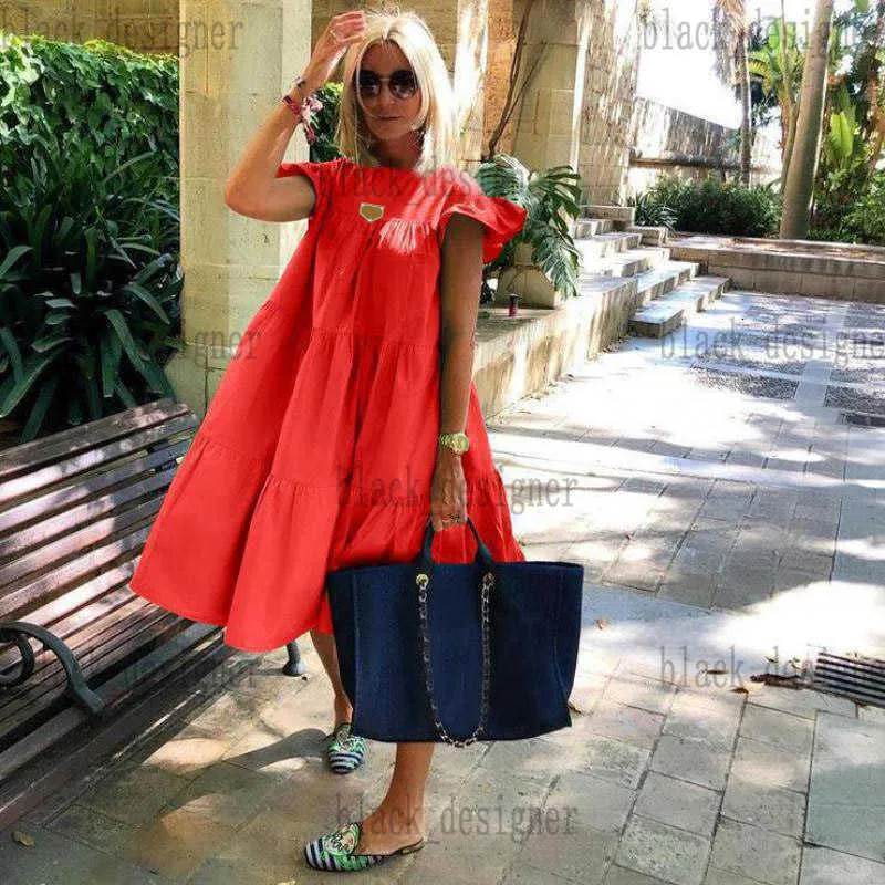 Casual Dress Summer Style Womens Loose Pleated Short Sleeve Polyester Mini  Dress from Dhgate Basic & Casual Dresses - price 45.92