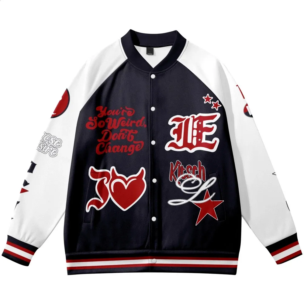 K-POP・アジア iKON Baseball jacket Fashion Kpop Baseball Jacket: Casual Streetwear Sweatshirt