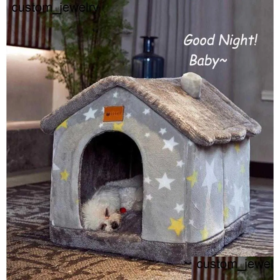 犬小屋 猫ベッド 猫の洞窟 & 凄 ハウス 新しい深い眠りの猫ベッド