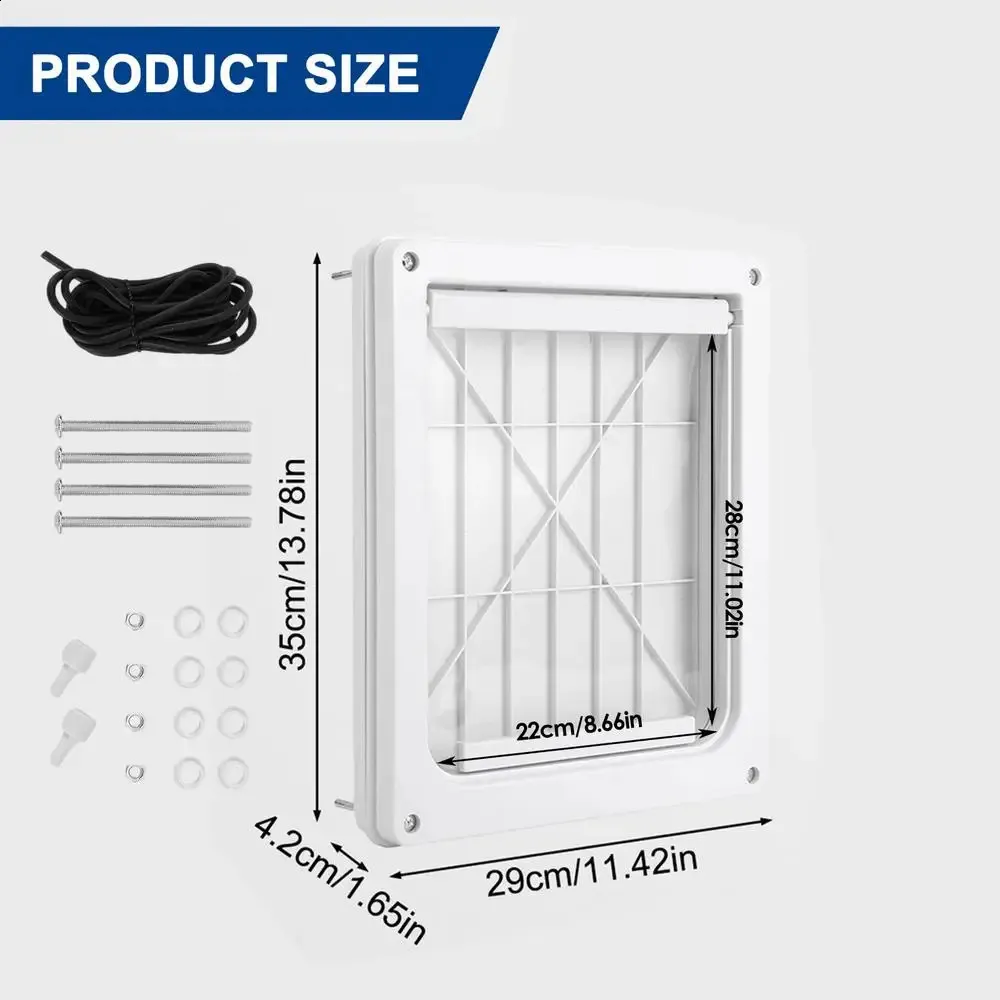 Grande Porte De Chiens Avec Serrure, Cadre Blanc Porte Danimaux En  Plastique Forte Pour Chiens Moyens À Grands Avec Fermeture Coulissante Du  33,32 € | DHgate