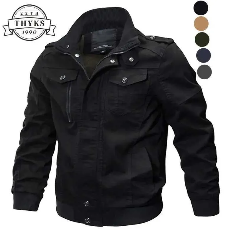 Military Bomber Jacket For Men Designer Cotton Work Coats For Men With Slim Fit Pilot Style Casual And Army Style In Sizes M 6XL M240819 From Accord fashion1 16.37 DHgate.Com