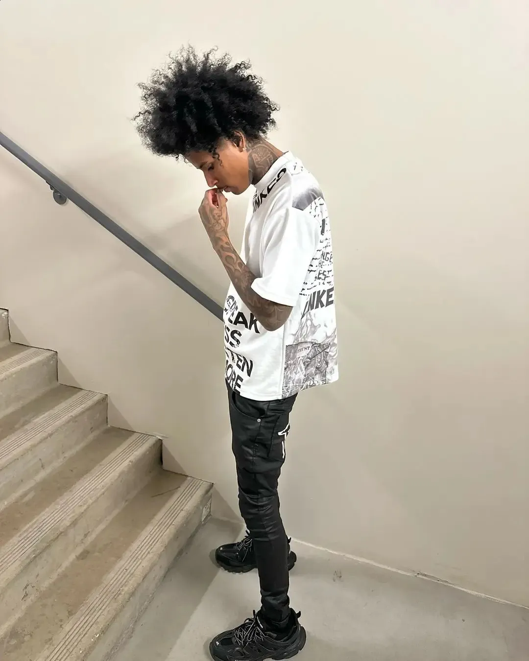 Men's Harajuku Oversized T-Shirt - Y2K Gothic Style, Letter Pattern, Cotton Blend, Casual Retro Men's Harajuku Oversized T-Shirt - Y2K Gothic Style, Letter Pattern, Cotton Blend, Casual Retro