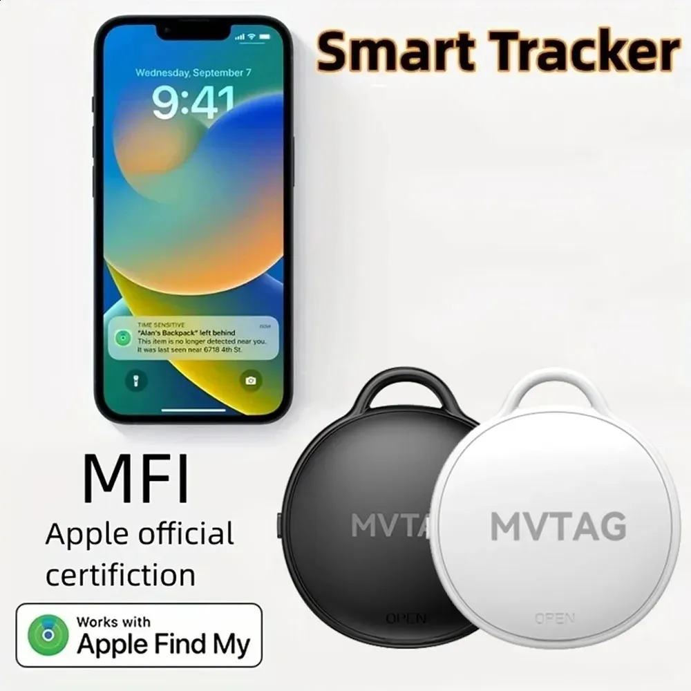 Tracker Bluetooth Mini GPS – Localisation Pour Clés, Enfants, Animaux – Compatible IPhone – Neuf