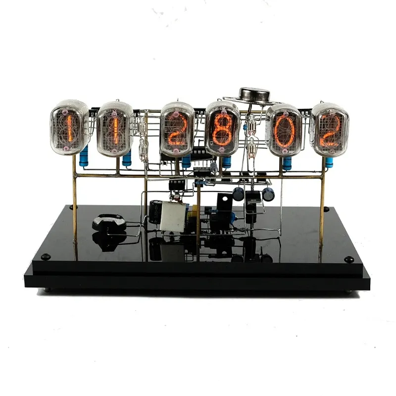 6 Bit Clock Display HT Cloc Table LED Nixie Tube Retro Handwork Nixie Tube Clock Diy 6 Bit ...