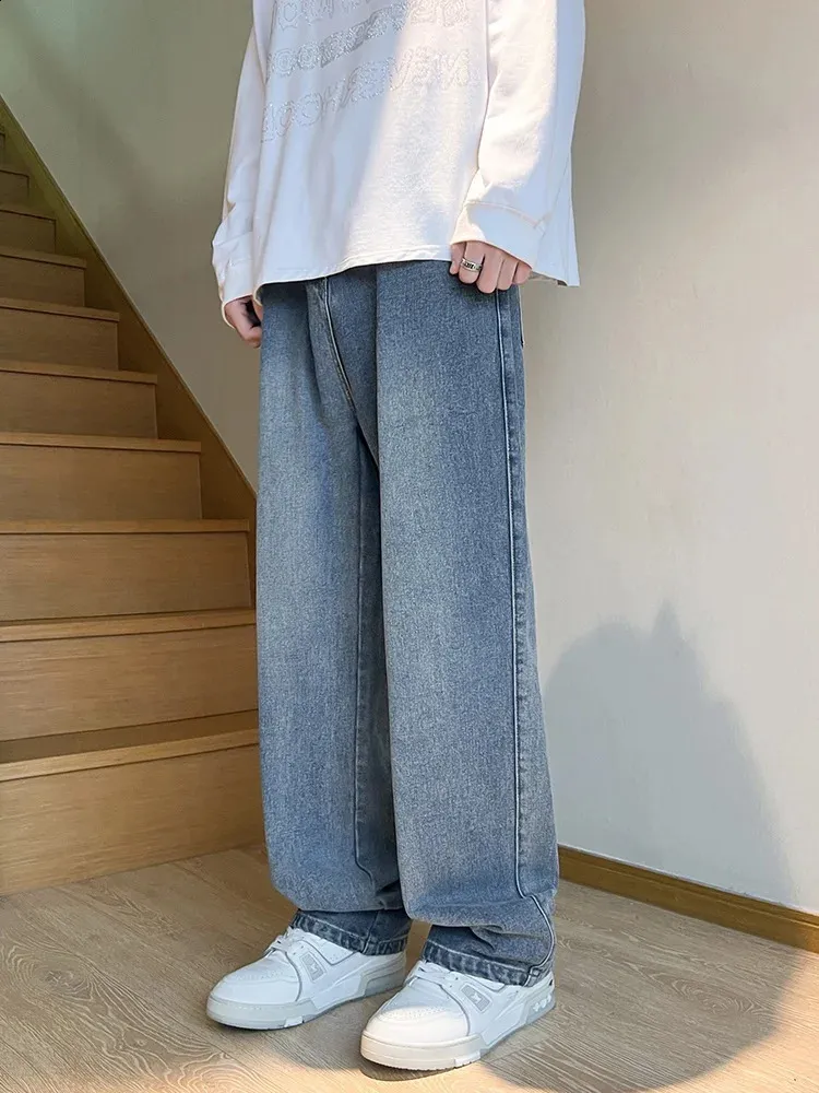Save Big on Bulk Mens Pocket Trousers Baggy Jeans For Men: Vintage  Straight Leg Denim Trousers Casual Wide Leg Pants In Colors Best Deals  on