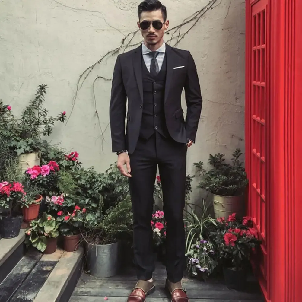 Mens Formal Dress Suit Set Three-piece Slim Fit Coat Pants Vest Acetate Four Seasons Business Wedding from Dhgate Men's Suits & Blazers - price 71.94 Mens Formal Dress Suit Set Three-piece Slim Fit Coat Pants Vest Acetate Four Seasons Business Wedding from Dhgate Men's Suits & Blazers - price 71.94