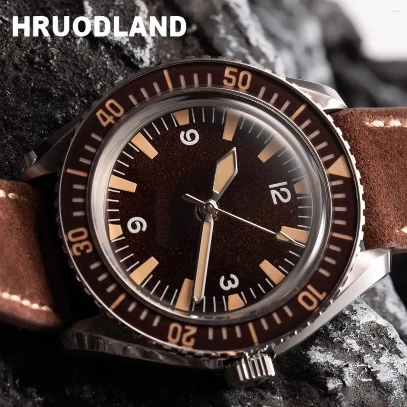 Hruodland F025 Retro Automatic Dive Watch - Stainless Steel