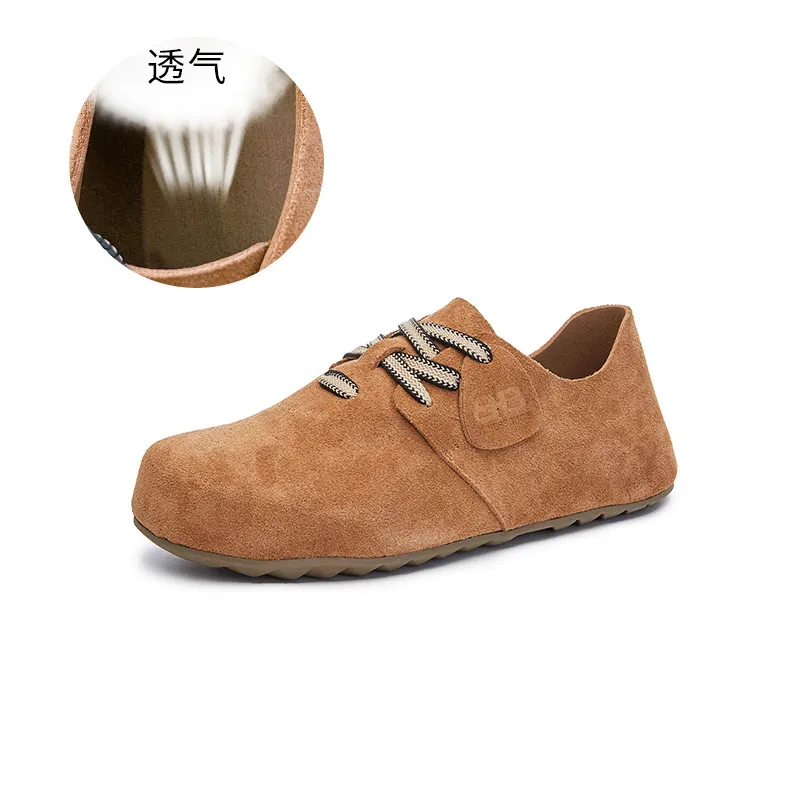 Ddmysports Genuine Leather Single Autumn New Big Head Ugly Cute