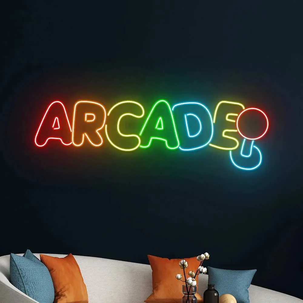 アーケード ネオンサイン: ゲームルーム、バー、クラブ用のカスタム
