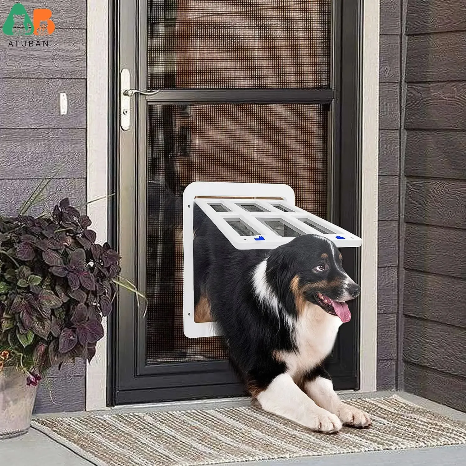 Screen Door Diy Sliding Dog Door Sliding Pet Screen For Patio