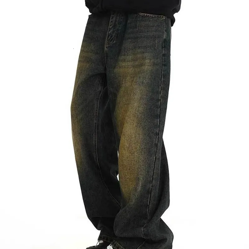 Plus Size Green Baggy Jeans: Wide Leg Y2k Trousers, Adjust
