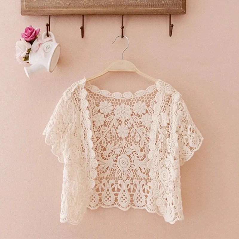 Lace Cardigan Ladies Short Sleeve Cardigan Knitting Pattern Knit