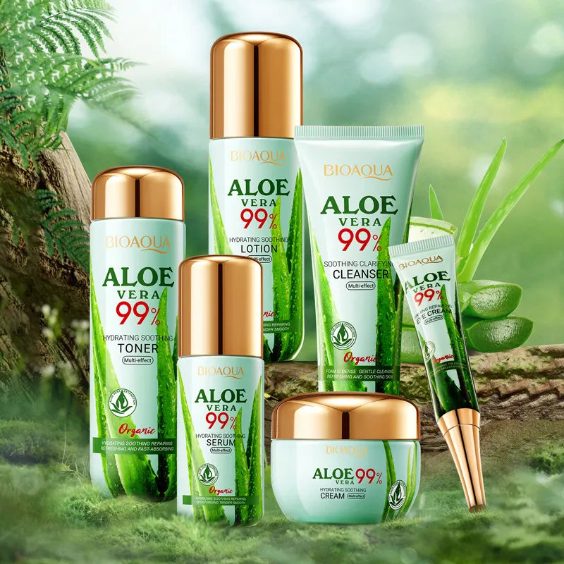 Skin Care Set BIOAOUA Aloe Vera Multi-Effect Firming Repairing Eye Cream  Face Cream Cleanser Essence Lotion from Dhgate Sets & Kits - price 7.11