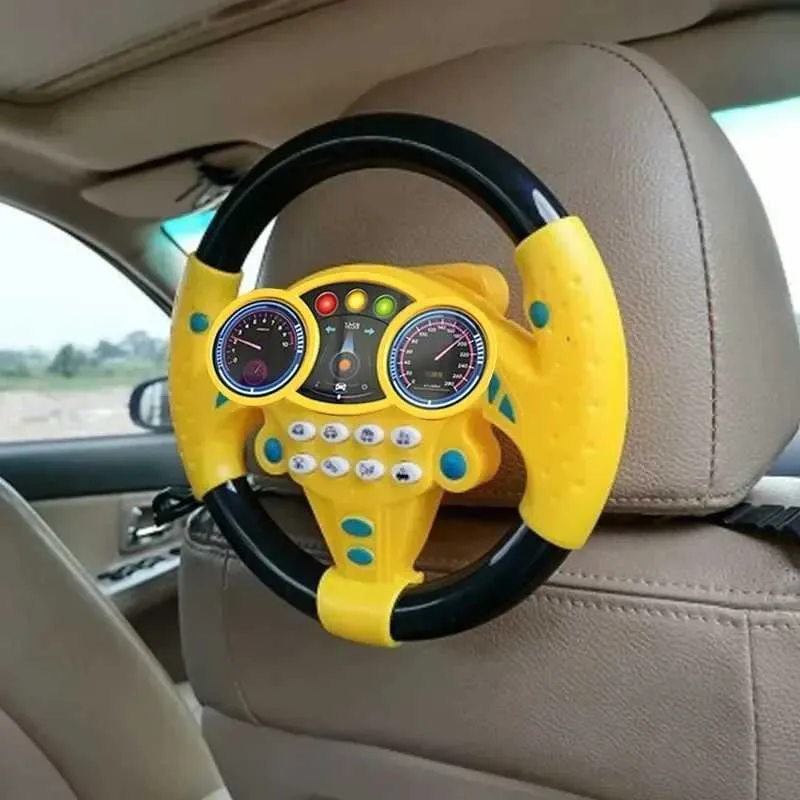 Infant Car Seat Toys: Interactive Pretend Play Steering Wheel For - Main Image
