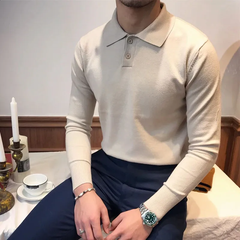 Full Sleeve Collarless Polo T Shirts Men's Dry Fit Long Sleeve