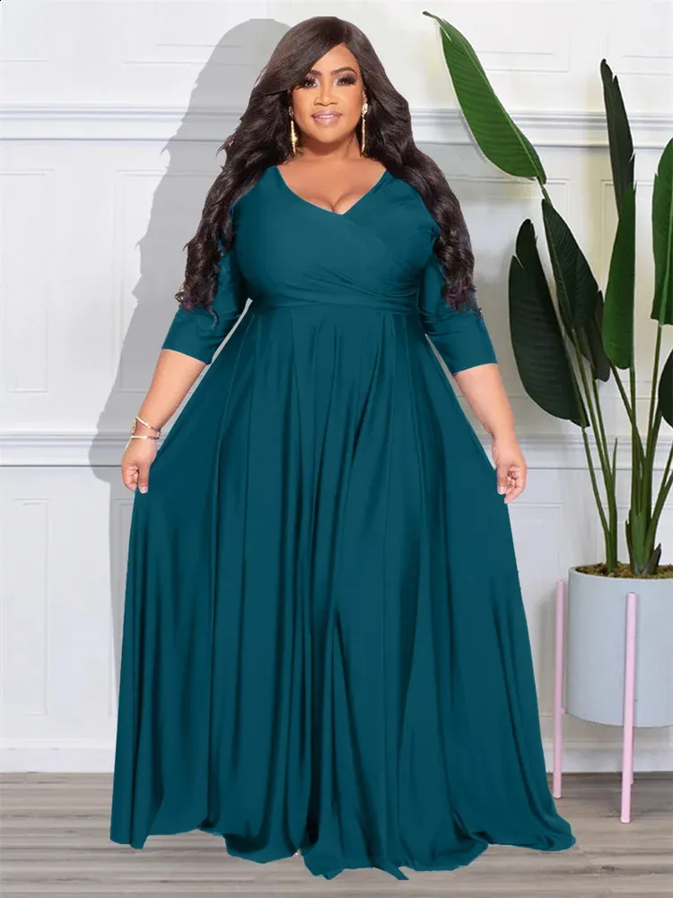 Plus Size Velvet Party Maxi Dress for Women Floor-Length Trumpet Silhouette  with V Neck and Flare Sleeve Winter Wedding Dress from Dhgate Plus size  Dresses - price 78.83