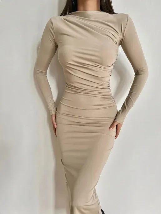 Dress Women Slash Neck Slim Fit Sheath Dress Long... From Charm_clothes,  $26.08 | DHgate.Com
