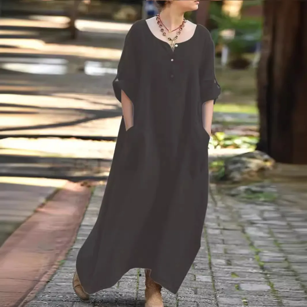 New Casual Loose Long Sleeved V Neck Pocket Party... From Sunshine_girls,  $30.42 | DHgate.Com