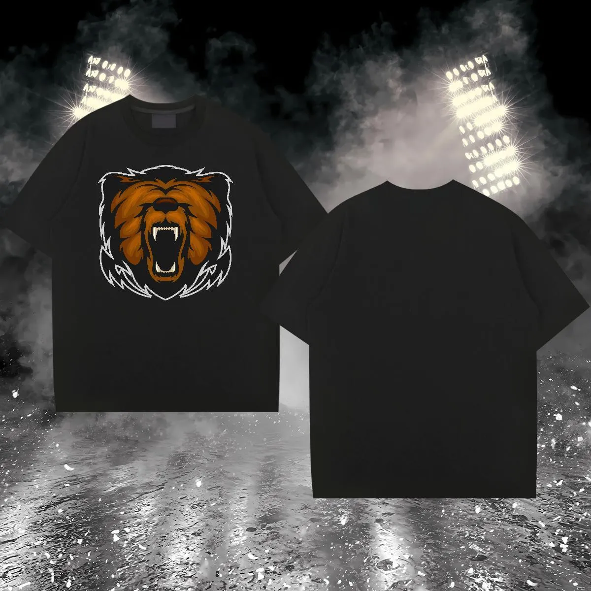 DHgate.com:Premium Cotton Lion Graphic Tee - Soft, Stylish