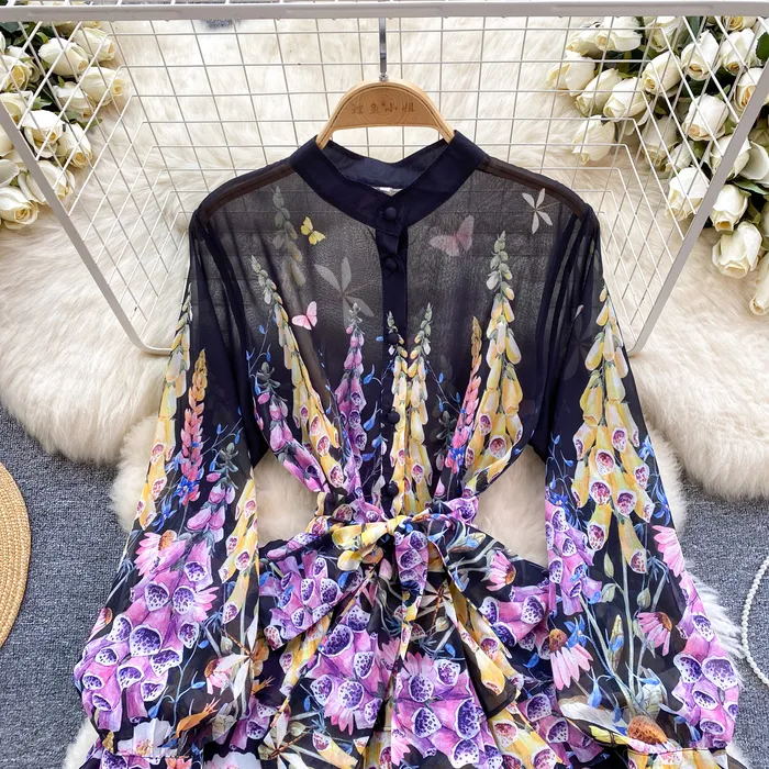 dhgate vestidos de gasa baratos Vestidos De Gasa Florales Mini Vestido Con De 29,24 € DHgate