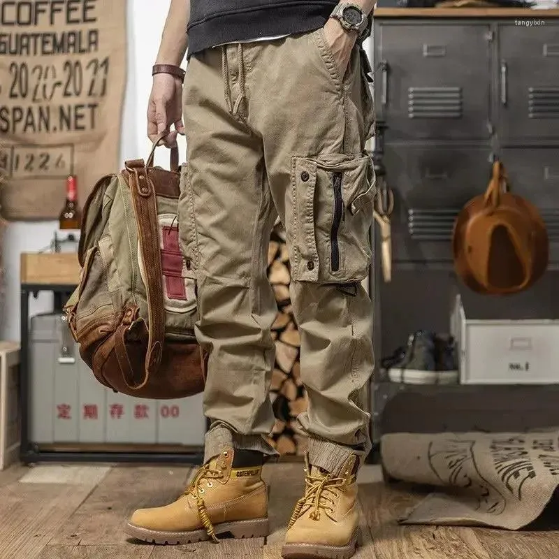 Mens Cargo Pants: Multi-Pocket Work Trousers - High Quality