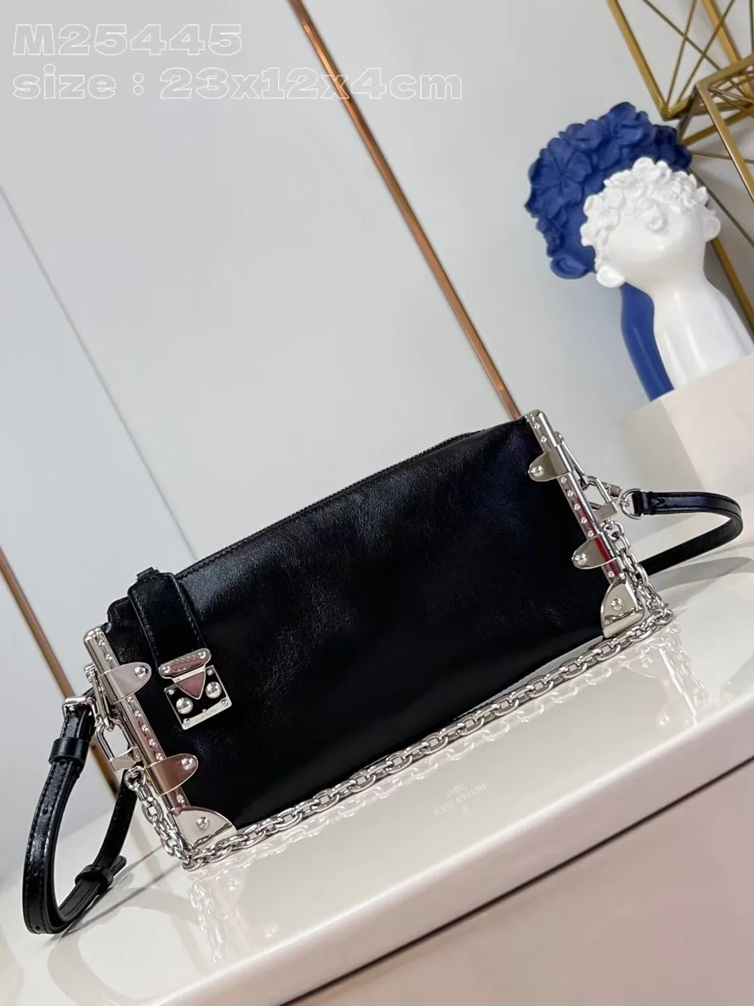 ショルダーバッグ IONSEOUL Hemian Studded Shoulder Bag JE1060 High Quality M25445 Slim Trunk Long Strap Shoulder Bag With