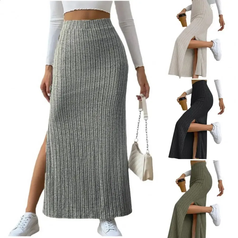 Elegant High-Waisted Ribbed Maxi mini skirt for Women Elegant High-Waisted Ribbed Maxi mini skirt for Women