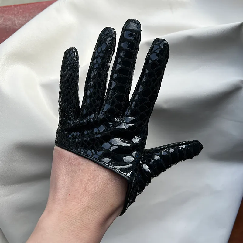 Stylish Unisex Suede Driving Gloves Comfortable Half-Palm Design