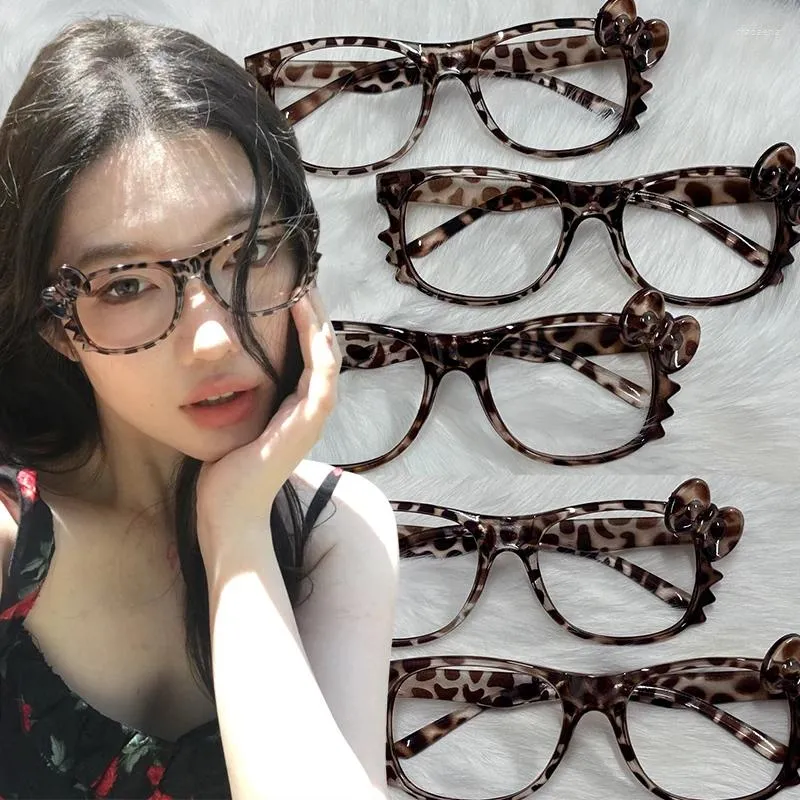 Cat Eye Glasses Pink Leopard Print Glasses Retro Cat Eye Glasses
