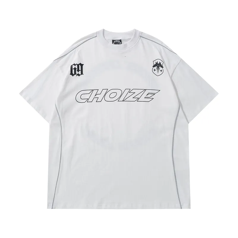 Oversized Y2K Reflective Streetwear T-Shirt - Loose Fit