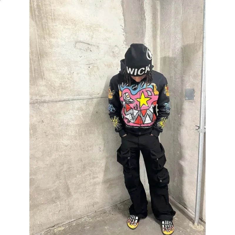 Mens Sport Acetate Animal Print Regular Length Hoodie Four Seasons
