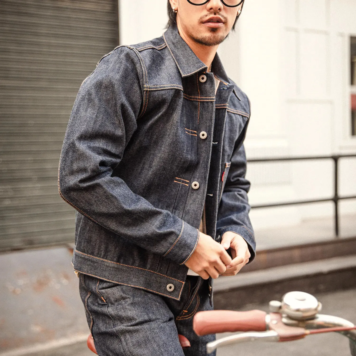 DHgate.com:Red Selvedge Denim Jean Jacket - Type 1 Classic 