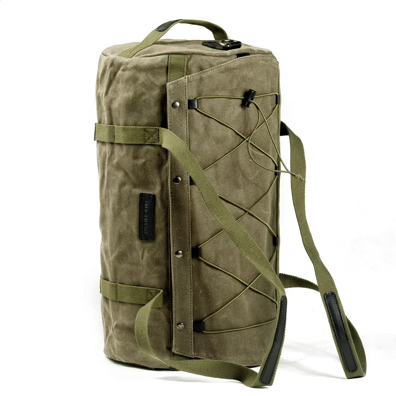 Mens sports and leisure travel bag genuine leather one-shoulder