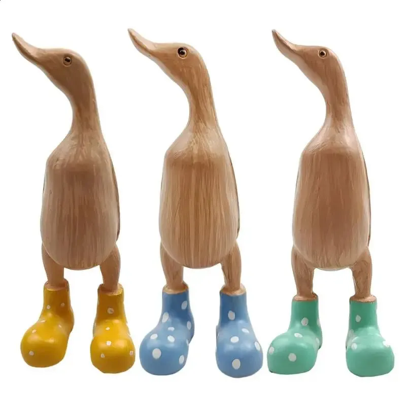 Save Big on Bulk Resin Duck Statue Resin Duck Statue Garden Sculpture Cute  Cartoon Wearing Speckled Wellies Boots Family Party Decoration Good Luck