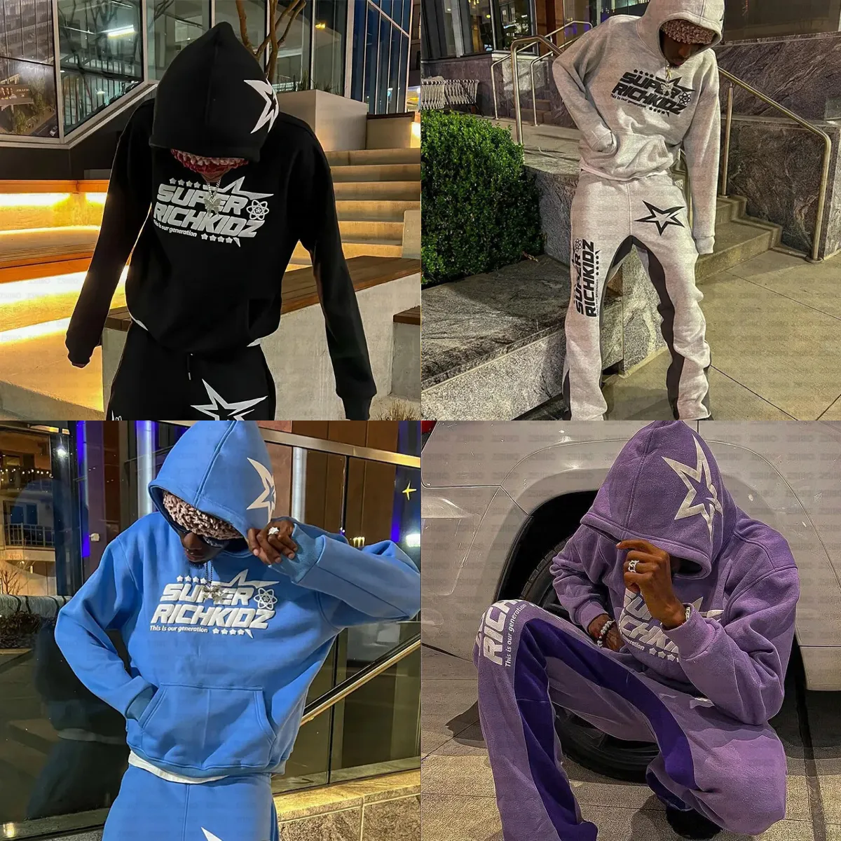 Y2K Streetwear Hoodies & Tees: Vintage Gothic Hip Hop Style