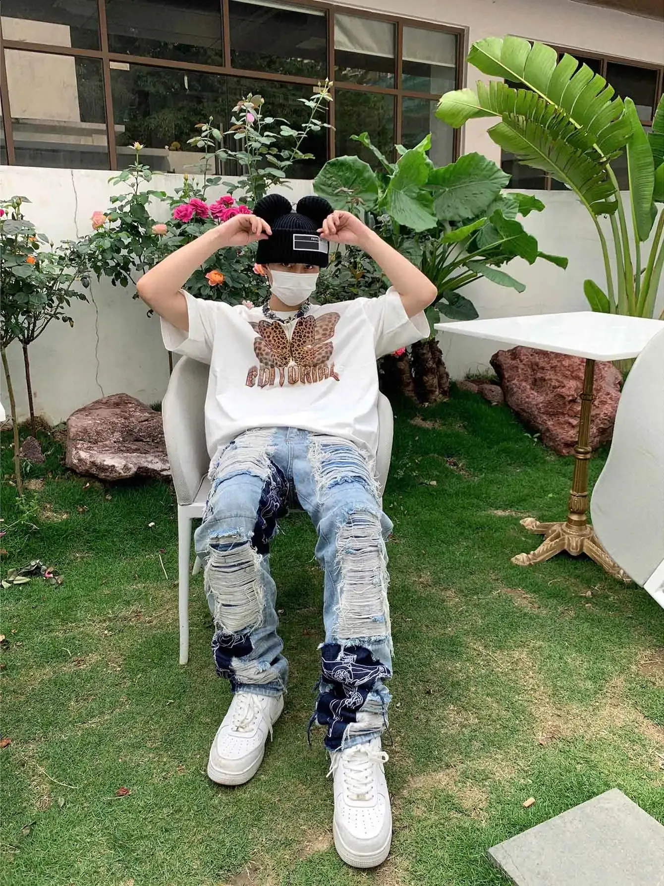 Ripped Baggy Jeans: Y2k Grunge Style, Hip-hop Trousers for