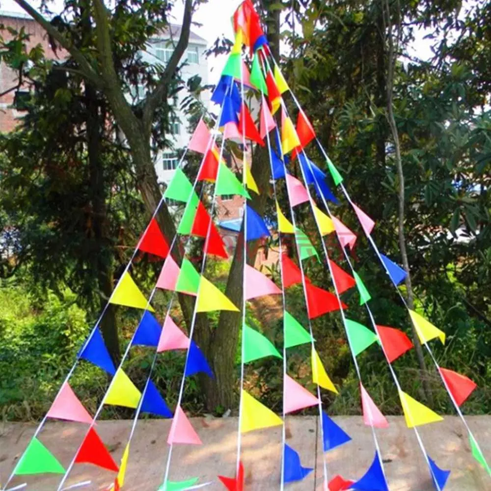 10m Multicoloured Bunting Banner 20 Flags Outdoor Party Garden Decorations UK | UK