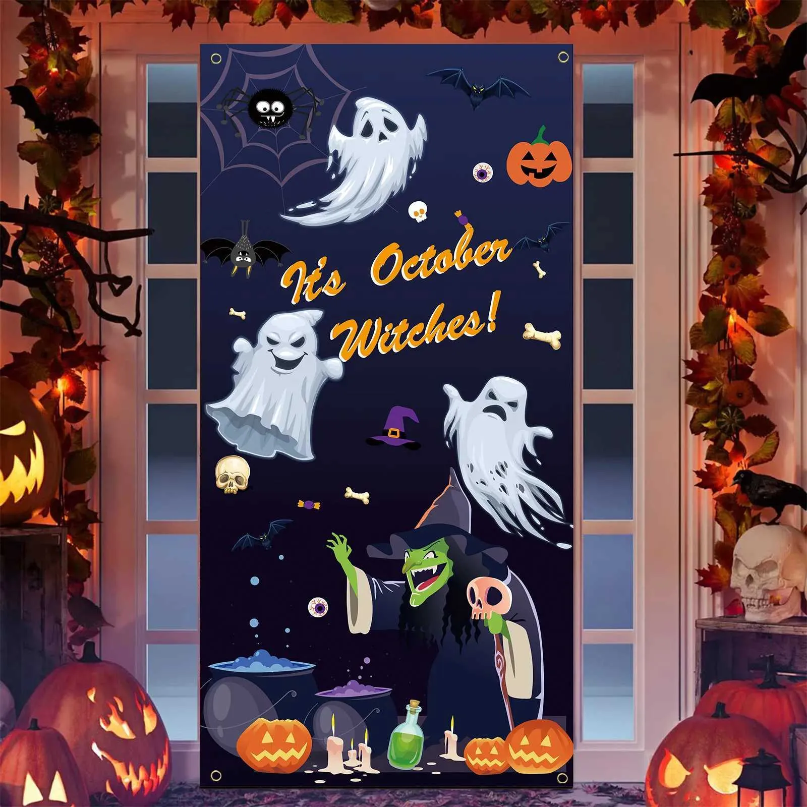 Halloween Creepy Cloth White 360 x 79 Inches Spooky Halloween