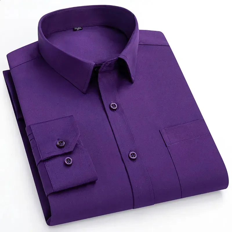 white christmas dresses Men's Long Sleeve Dress Shirts Slim Fit Inner Contrast Business Casual –  ALLELMS
