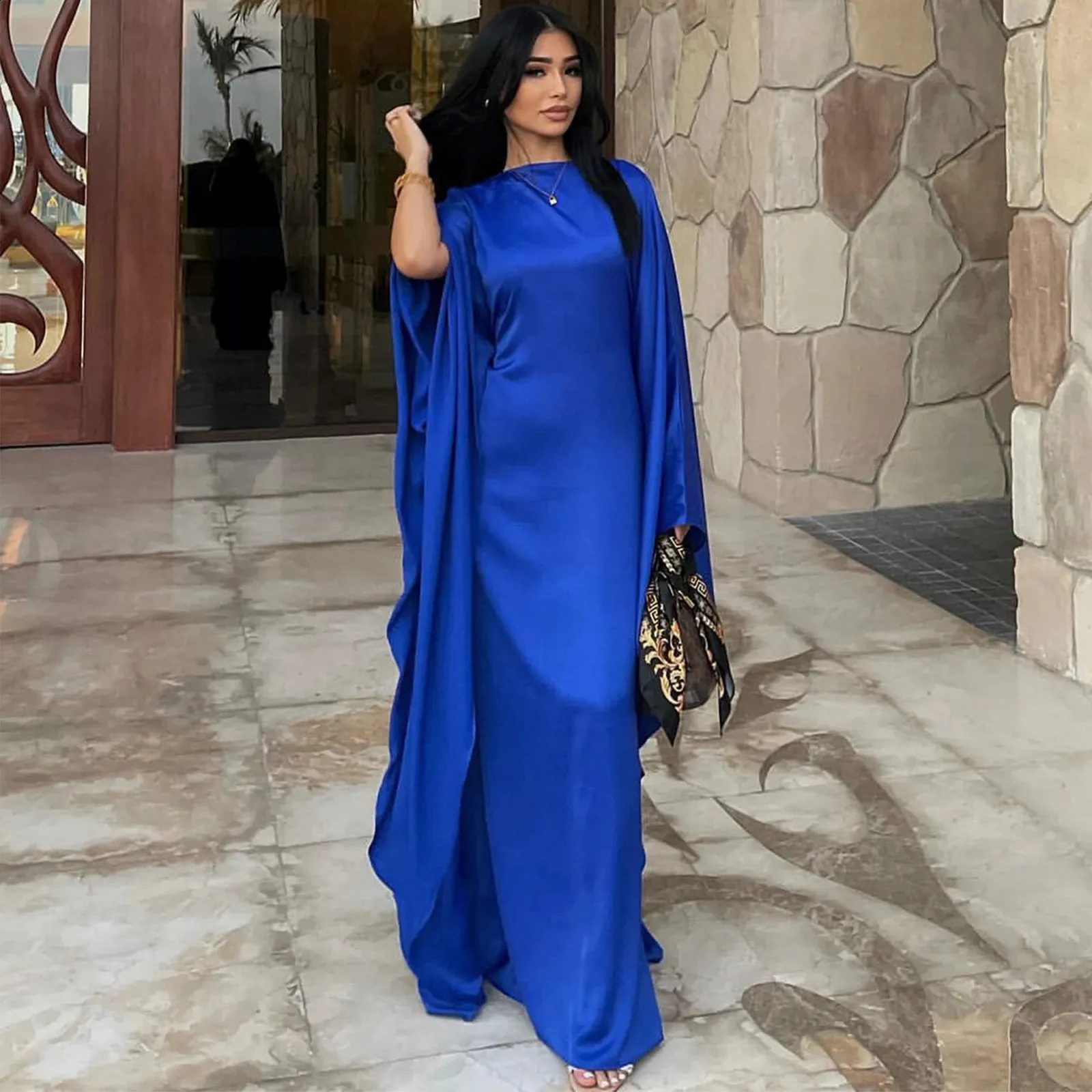 butterfly abaya dress for Women ensuring you stand out in any setting Modest Butterfly Abaya - Beige