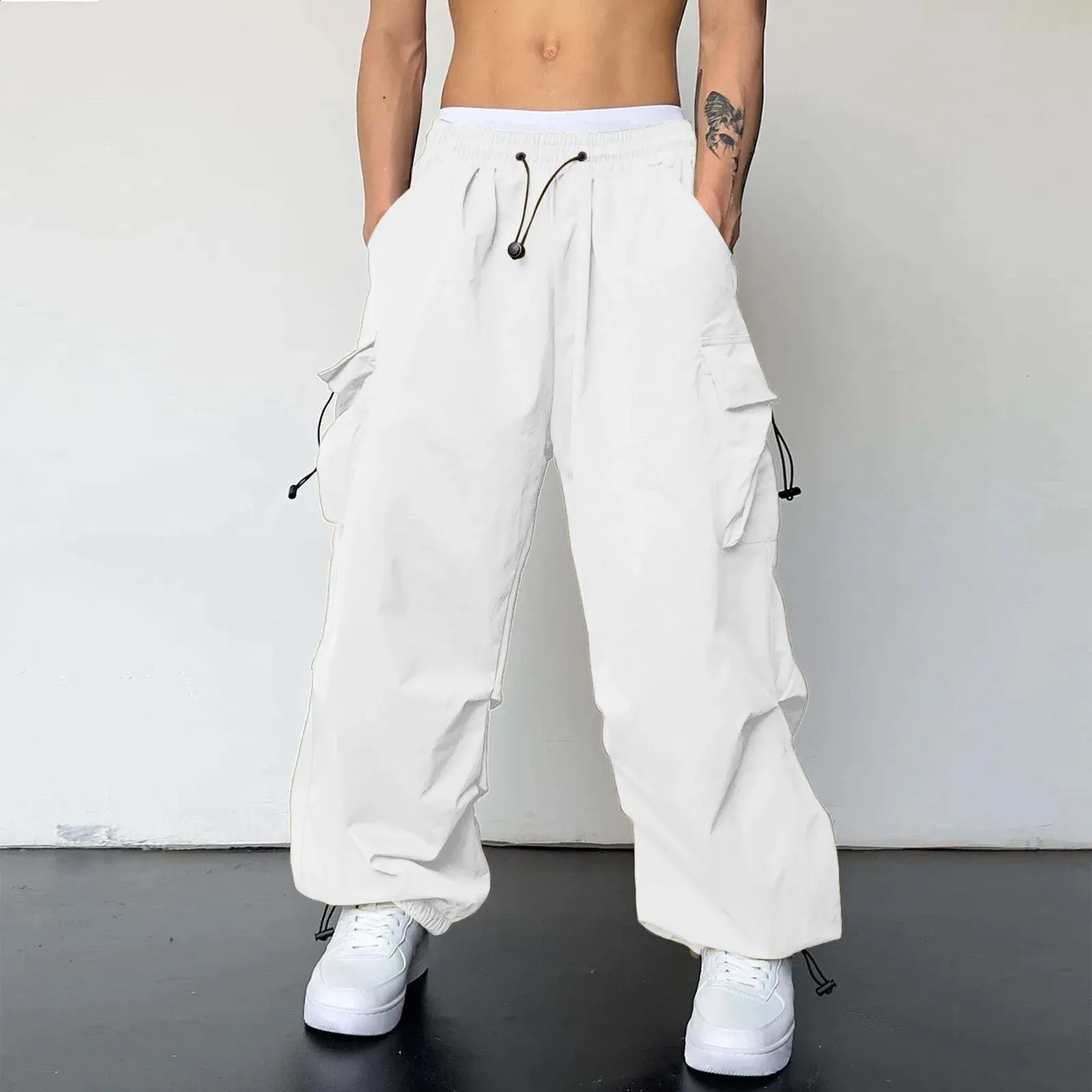 Pantaloni mimetici da uomo con tasche cargo combattimento fondo