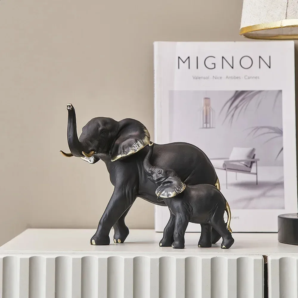 Resin Elephant Figurines Modern Decorative Elephant Statues For Living Room  Table Ornaments From Anylustore, $38.84 | DHgate.Com, image size:1000x1000