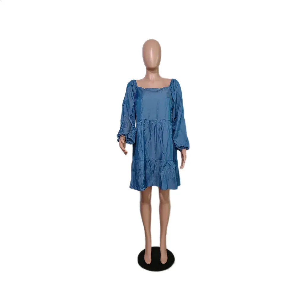 Plus Size Women Velvet Floor-Length Denim Dress with Empire Silhouette and  Flare Bell Sleeves from Dhgate Plus size Dresses - price 70.61