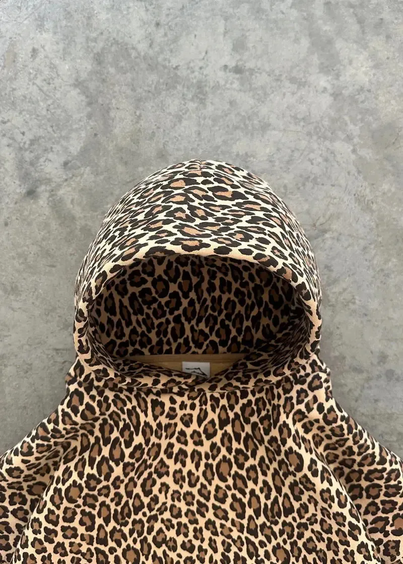 davryu leopard Pile HOODIE [ホワイト] | adamth - トップス