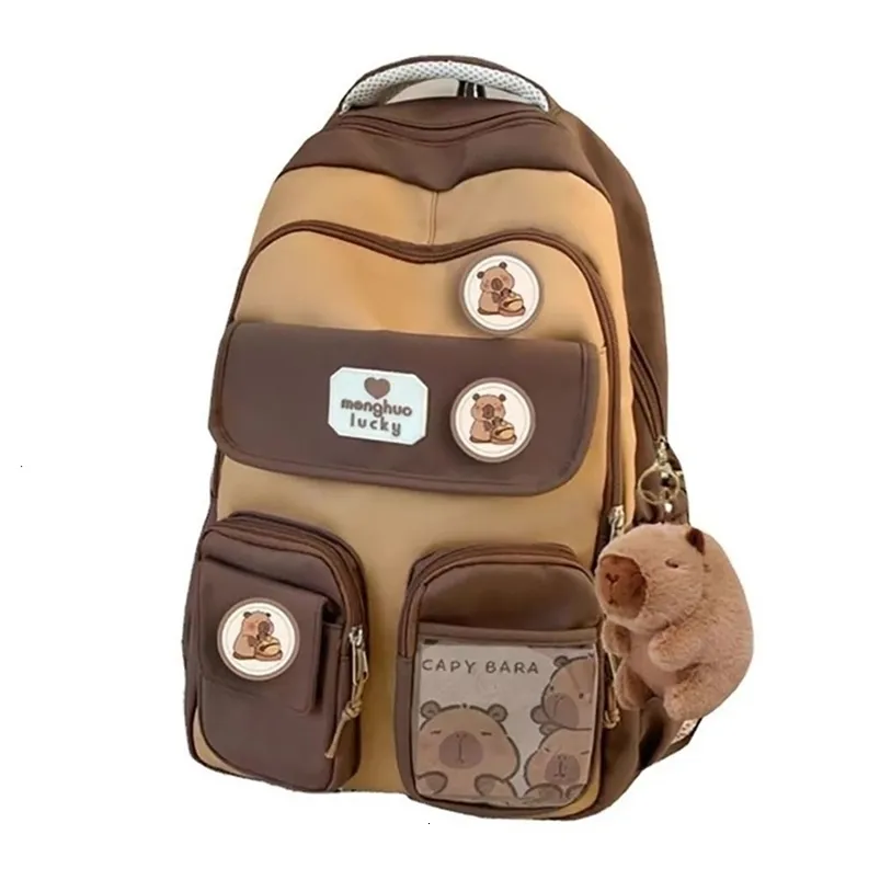 Guinea Pig Pattern Laptop Backpack - Large Capacity School Travel Daypack For Men Women Kids - View #8
