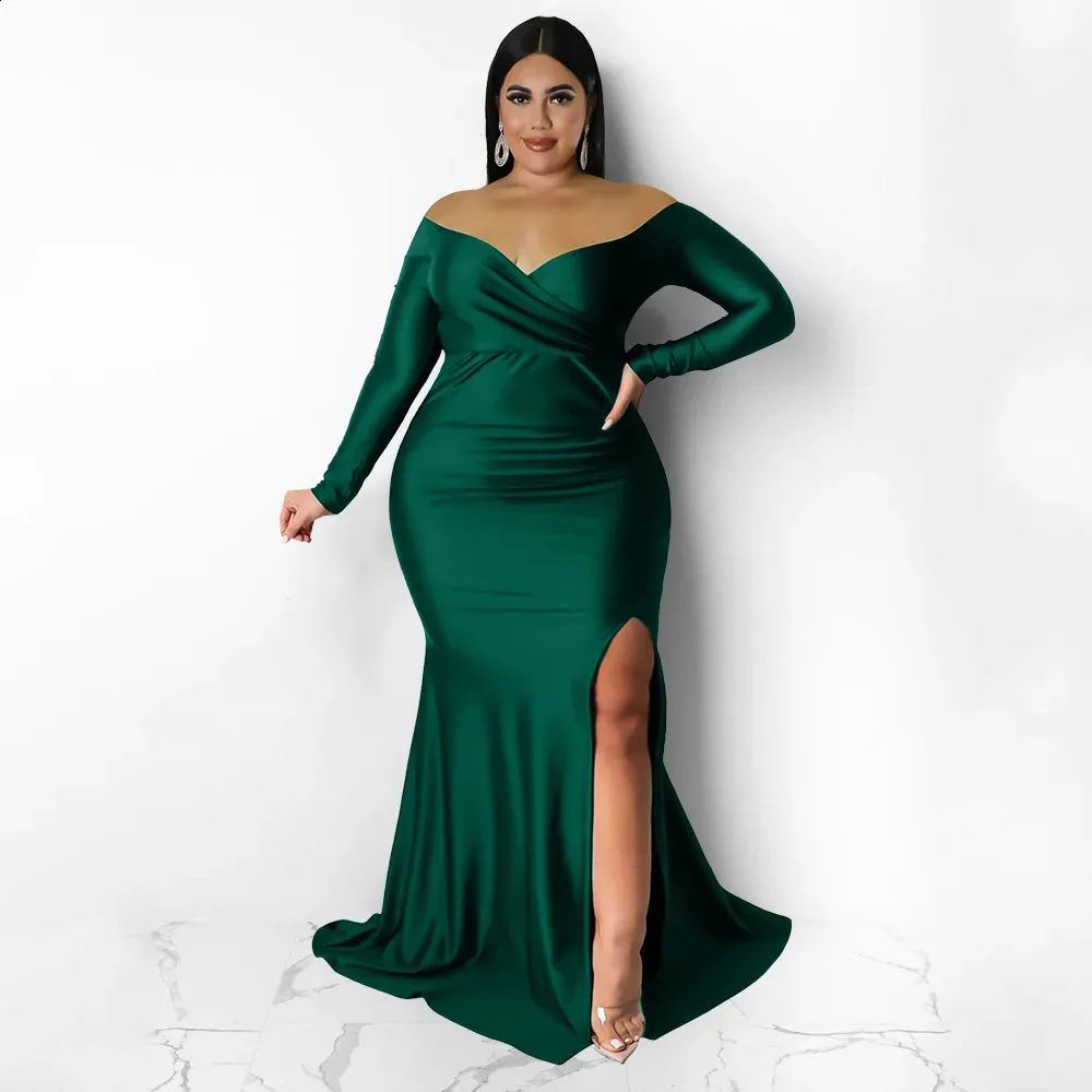 knee length dresses for ladies Alex Evenings Plus Womens Velvet Maxi Evening Dress, Imperial main image 0
