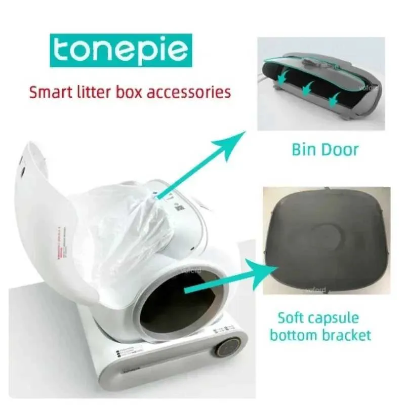 DHgate Automatic Cat Litter Box Replacement Parts Ventilation Hole Rubber Plug Bin Door Sand Control Pad for Tonepie Litter Box Y240819 Pet Supplies