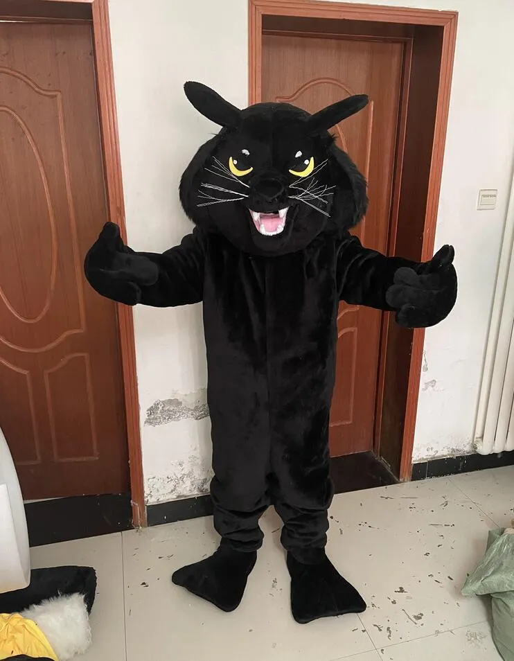 Adult Size Black Cat Mascot Costume Unisex Corduroy and EVA Full Sleeve  Halloween Birthday Dress from Dhgate Mascot Costumes - price 233.51