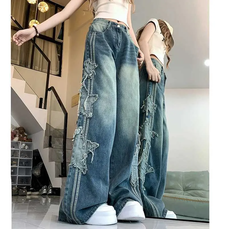 パンツ y2k wide denim Y2K Wide Leg Jeans | Techwear