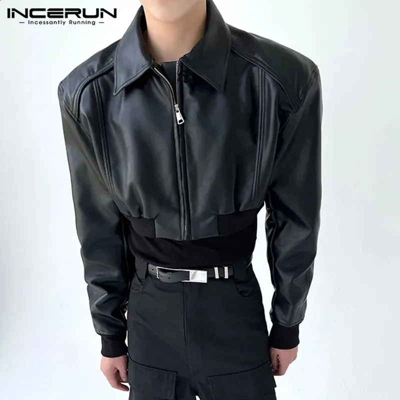 【Sobaq】UB Crop Leather PD Lilima - Cropped Okobor™ Alt-Leather Puffer Jacket - Black